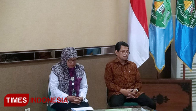 Dua Calon Dekan FMIPA Unisma Malang.  (FOTO: AJP/TIMES Indonesia)