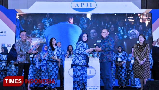Menteri Puspayoga (FOTO: Ali For TIMES Indonesia)
