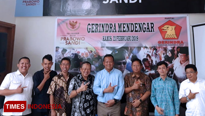 Suasana diskusi Gerindra Mendengar di Jalan Mulawarman No 8, Kebayoran Baru, Jakarta Selatan, Kamis (21/2/2019) (FOTO: Tofik For TIMES Indonesia)