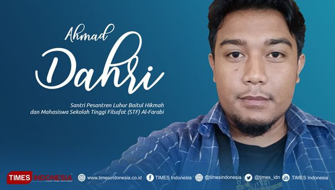 Ahmad Dahri mahasiswa Sekolah Tinggi Filsafat (STF) Al Farabi Malang. (Grafis: TIMES Indonesia)