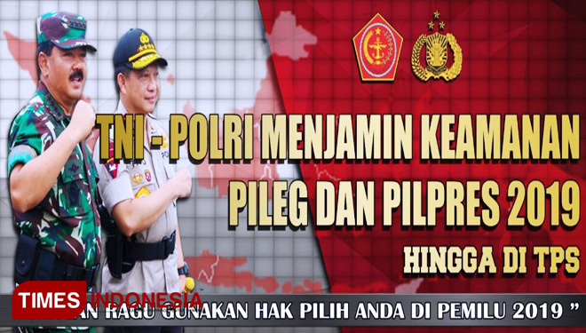 TNI-POLRI Jaminan Keamanan Pemilih Dalam Pemilu 2019 di Wilayah Kab. Malang-Batu. (FOTO: AJP/TIMES Indonesia)