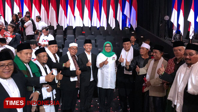 Ade Yasin, saat menghadiri acara Konvensi Rakyat Optimis Indonesia Maju Jokowi-KH Ma'ruf Amin, di Kabupaten Bogor, Minggu (24/2/2019) malam. (Foto: Istimewa/TIMES Indonesia)