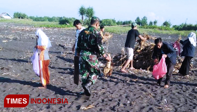Babinsa Paseban Kodim 0824 Jember Gandeng Pelajar dan 