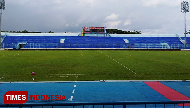 Kondisi Stadion Kanjuruhan (Foto: Tria Adha/TIMES Indonesia) 