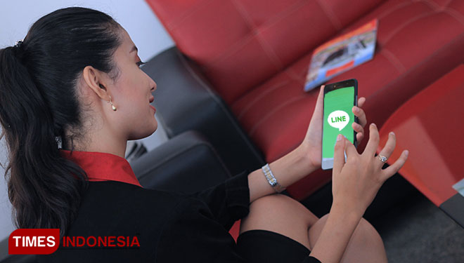 Ilustrasi - Aplikasi Line (Foto: Dokumen TIMES Indonesia)