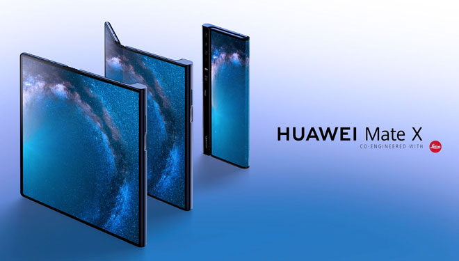 Smartphone terbaru Huawei, ponsel lipat (foldable phone) Huawei Mate X (Foto: MSPoweruser)