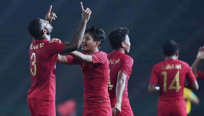 ILUSTRASI: Pemain Timnas U-22. (FOTO: Antara/Nyoman Budhiana)
