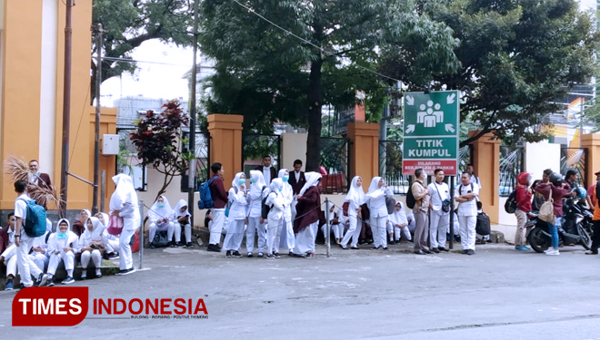 Suasana RSSA Kota Malang pasca kebakaran panel listrik (FOTO: Imadudin M/TIMES Indonesia)