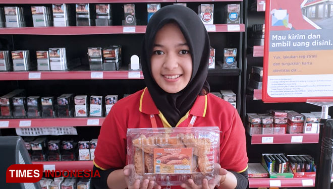 Produk UKM yang sudah bisa dinikmati konsumen Alfamart di Kotamubagu (Foto: Ist/TIMES Indonesia)