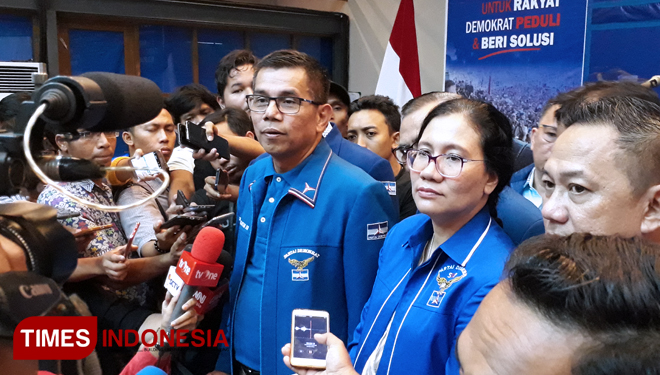 Sekretaris Jenderal Partai Demokrat, Hinca Panjaitan. (FOTO: Alfi Dimyati/TIMES Indonesia)