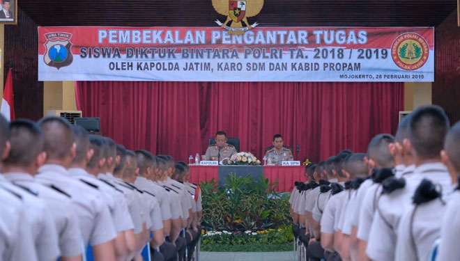 Kapolda Jatim Minta Siswa Bintara Menjadi Sosok Berintegritas
