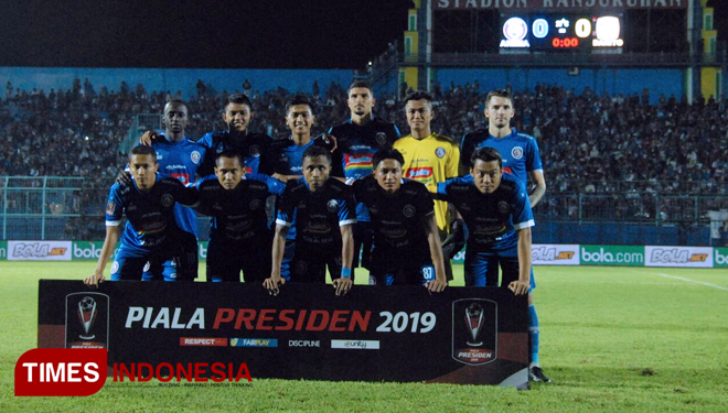 Tim Arema FC (Foto: Dokumen TIMES Indonesia)