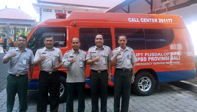 Para personil BPBD Provinsi Bali, Selasa (5/3/2019).(FOTO: Istimewa/TIMES Indonesia)