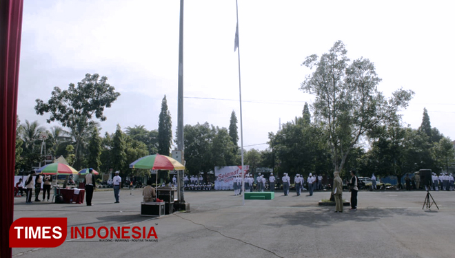 Acara lomba TUB BB SMK, SMA dan MA se Kabupaten Purbalingga oleh Dinporapar Purbalingga, di GOR Goentoer Darjono (FOTO: Sinnangga Angga/TIMES Indonesia)