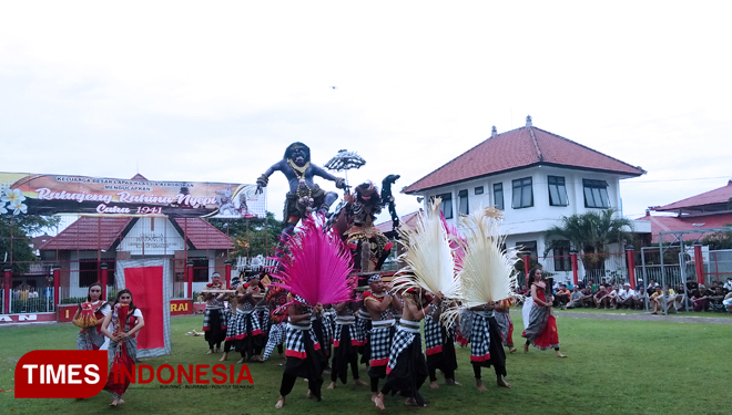 Warga Binaan Gelar Pawai Ogoh-Ogoh di Lapas Kerobokan Bali