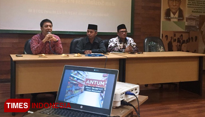 LP Maarif NU Jawa Timur bersama tim Antum kembangkan usaha mandiri model Minimarket berbasis sekolah dan madrasah. (FOTO: AJP/TIMES Indonesia)