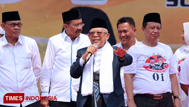 Duet Prabowo-Sandi Kampanye di Jabar, KH Ma'ruf Amin 