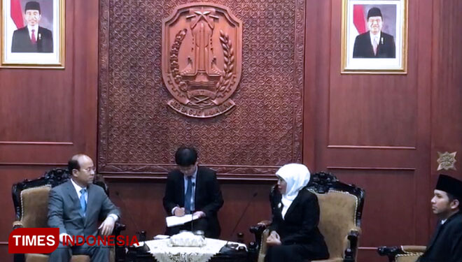 Terima Dubes RRC, Gubernur Jatim Puji Teknologi Pertanian 