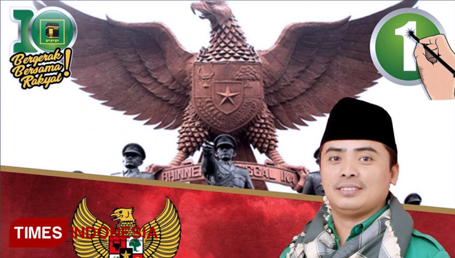 Foto Moh. Akri saat mengucapkan hari kesaktian pancasila. (FOTO: AJP/TIMES Indonesia)