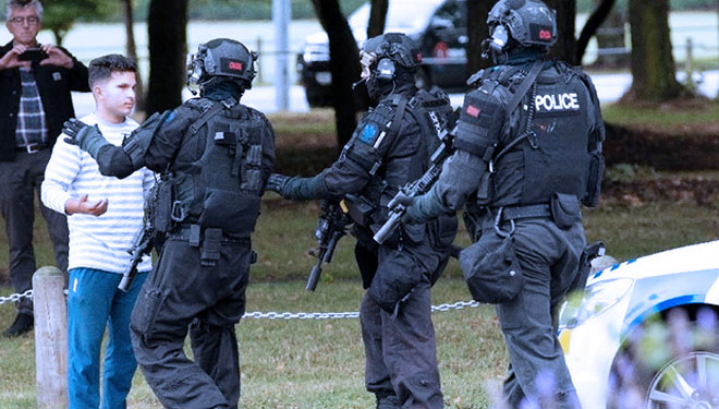 Polisi Selandia Baru Siaga Usai Periatiwa Penembakan Brutal Dua Masjid (FOTO; Reuters)