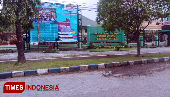 Kantor Wilayah Kementerian Agama Jawa Timur di Jalan Juanda, Sidoarjo. (FOTO: Rudi/TIMES Indonesia)