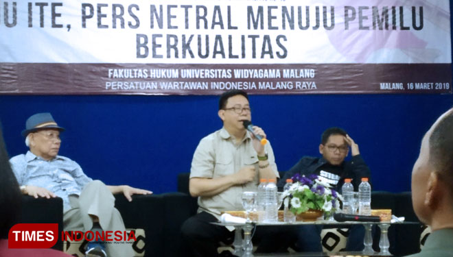 Ketua Dewan Pers RI, Yosep Stanley Adi Prasetyo. (Foto: Imadudin M/TIMES Indonesia)