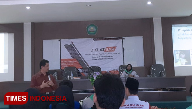 Tingkatkan Kualitas SDM, Kopma IR Unisma Malang. (FOTO: AJP/TIMES Indonesia)