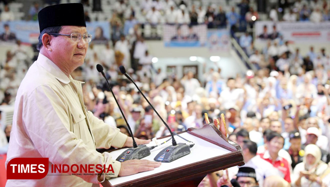 Prabowo Subianto (FOTO: Tofik For TIMES Indonesia)