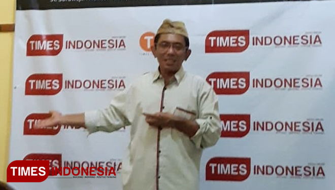 Nizar Johan Putra atau Gus Nizar saat memberikan sambutan. (FOTO: Reno Diqqi Alghozali/TIMES Indonesia)