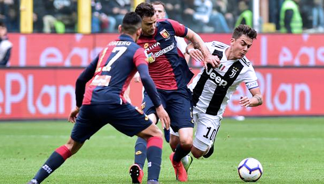 Juventus menelan kekalahan perdana mereka di kancah Serie A 2018/2019. Melawat ke markas Genoa, Si Nyonya Tua dibekap kekalahan 0-2. (FOTO: Reuters)