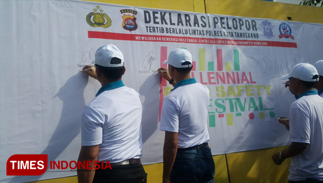 Millenial Road Safety Festival Ajak Seluruh Warga Kabupaten Tangerang Menjadi Pelopor Berlalulintas  