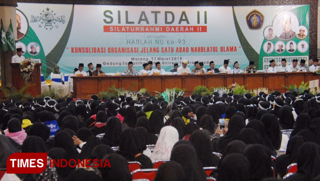 Acara Silaturahmi Daerah (Silatda) II yang digelar di gedung Samantha Krida, Univeristas Brawijaya Malang, Minggu (17/3/2019). (FOTO: Adhitya Hendra/TIMES Indonesia)
