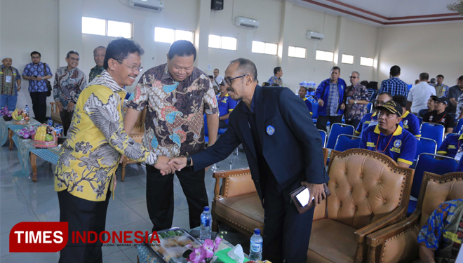 Wakil Wali Kota Tangerang Sachrudin saat membuka kongres Asosiasi PSSI Kota Tangerang Tahun 2019 