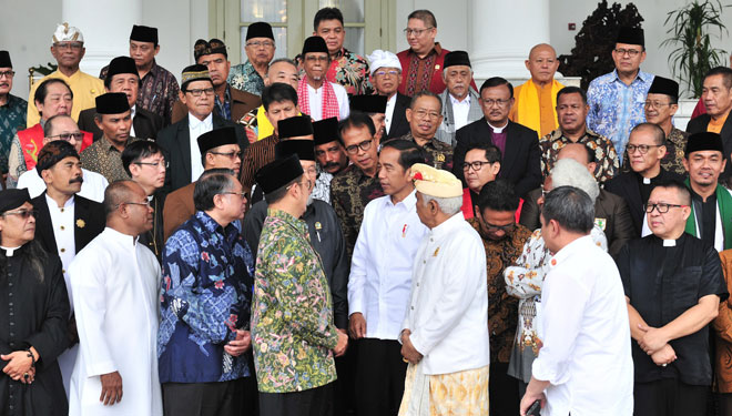 Presiden RI Jokowi (Joko Widodo) menerima pengurus FKUB (Foto: Setkab RI for TIMES Indonesia)