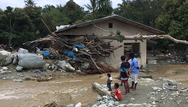 Kondisi banjir bandang di Sentani, Jayapura, Papua. (FOTO: fotokita)