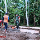 Turun Gunung, Dansatgas TMMD Kodim Jember Beri Support Pasukannya