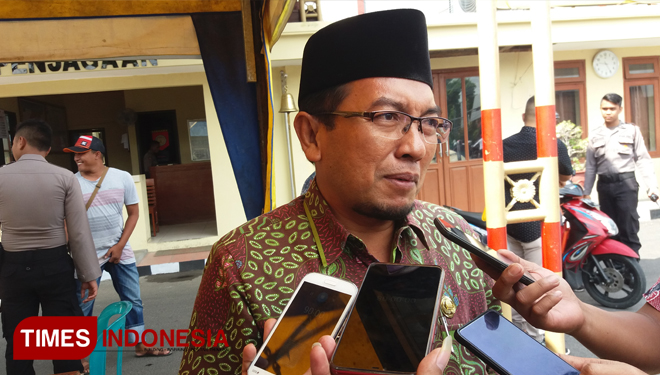 Afandi Kepala Kemenag Pamekasan.(FOTO: akhmad syafii/TIMES Indonesia)