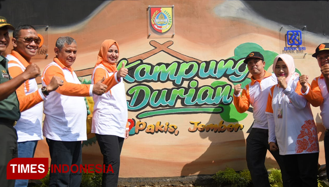 Peresmian Kampung Durian Pakis oleh Bupati Jember dr Faida dan Forkopimda, Kamis (21/3/2019). (FOTO: Humas Pemkab Jember for TIMES Indonesia)