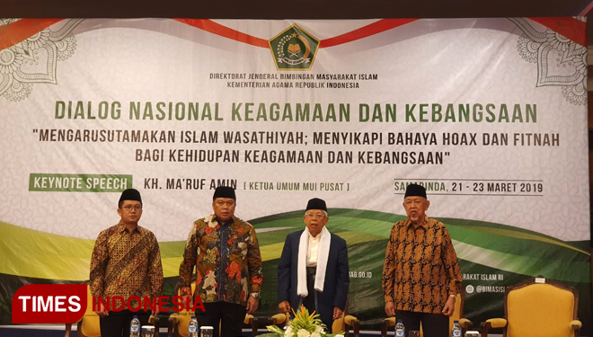 Cawapres nomor urut 01, Kiai Ma'ruf Amin di Kalimantan Timur. (FOTO: Monang Sinaga for TIMES Indonesia)
