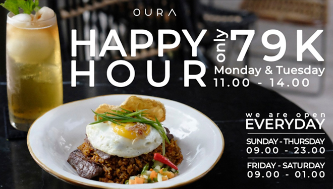 Happy Hour Lunch Menu at Oura Malang