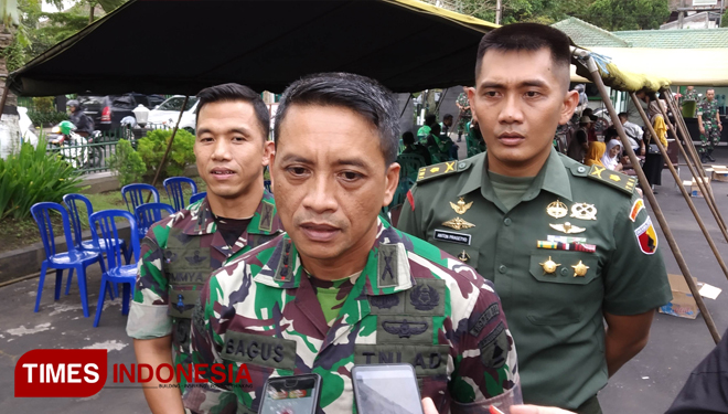 Danrem 083 Baladhika Jaya, Kolonel Inf Bagus Suryadi Tayo. (Foto: Imadudin M/TIMES Indonesia)