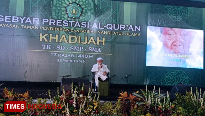 Suasana Gebyar Prestasi Al-quran dari tingkat Taman kanak-kanak sampai tingkatan SMA di Yayasan Khadijah surabaya. Sabtu 23/3/2019 (FOTO: Nasrullah/TIMES Indonesia)