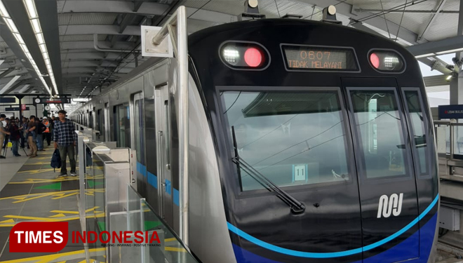 Kereta Cepat MRT Jakarta (FOTO : Rizki Amana/TIMES Indonesia)