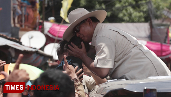 Prabowo Subianto di Manado (FOTO: Tofik For TIMES Indonesia)