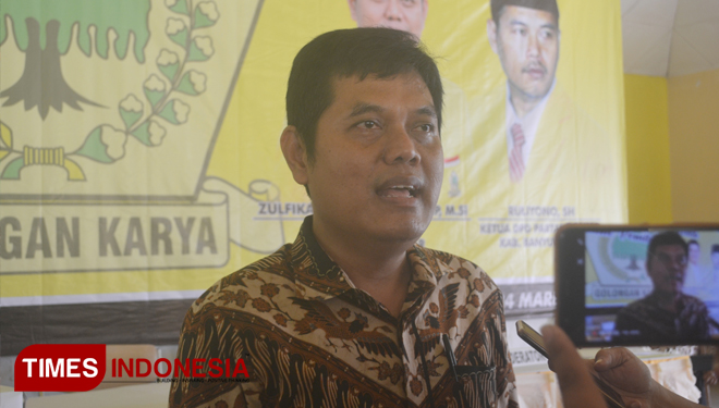 Anggota Bappilu sekaligus Fungsionaris DPP Partai Golkar, Zulfikar Arse Sadikin. (Foto : Erwin Wanyudi / TIMES Indonesia).