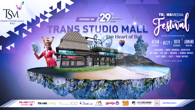 Trans Studio Mall Bali akan segera dibuka di Pulau Dewata, Bali. Hari Jumat, (29/03/2019) (FOTO: Istimewa)