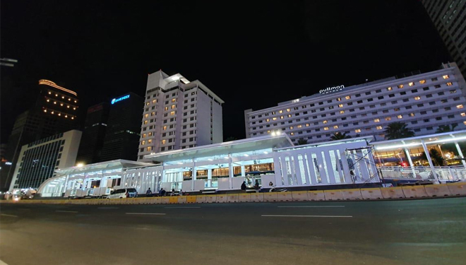 Halet Transjakarta Terintegrasi Dengan Stasiun MRT Dj Bunderan HI (FOTO: Pemprov DKI Jakarta)