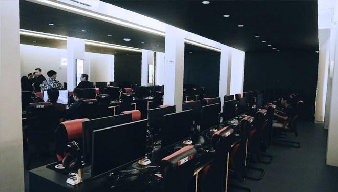 Internet Cafe Minesku Infinity di Palembang untuk manjakan para gamer (FOTO: Istimewa)