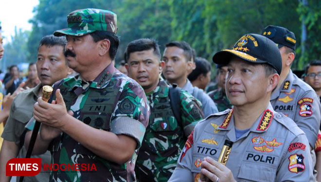 Panglima TNI, Marsekal Hadi Tjahjanto dan Kapolri Jenderal Polisi Tito Karnavian (Foto: Dok TIMES Indonesia)