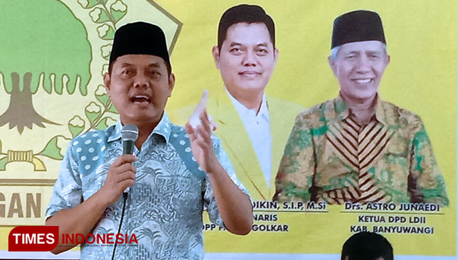 Zulfikar Arse Sadikin, Caleg DPR RI Nomor Urut 1 Dapil 3 Jatim. (Foto: Syamsul Arifin/ TIMES Indonesia)